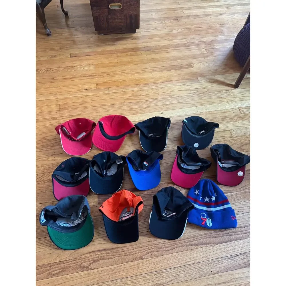 Philadelphia Phillies Flyers 76ers sixers Hats lot estate